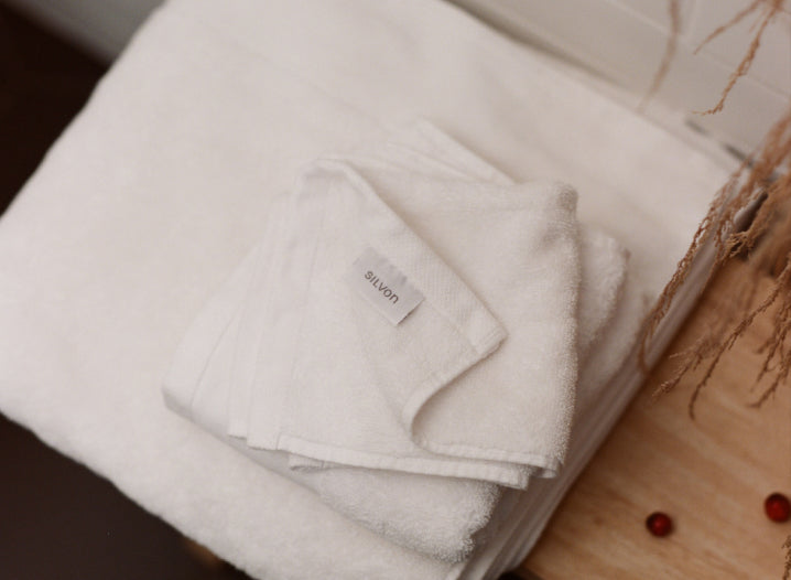 Silvon Hand Towel , White